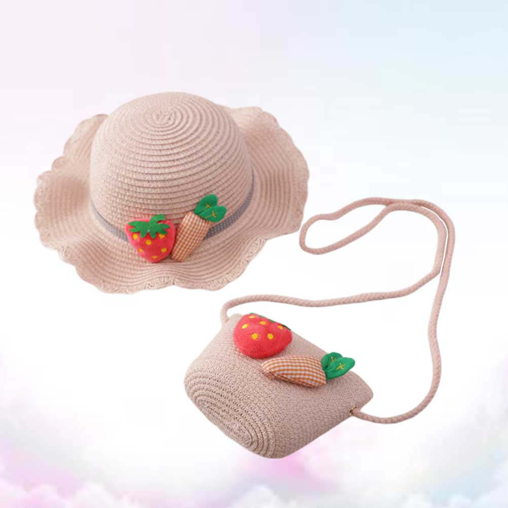1Set Kids Straw Sun Protection - Sun Hat Wide Brim recension och pris