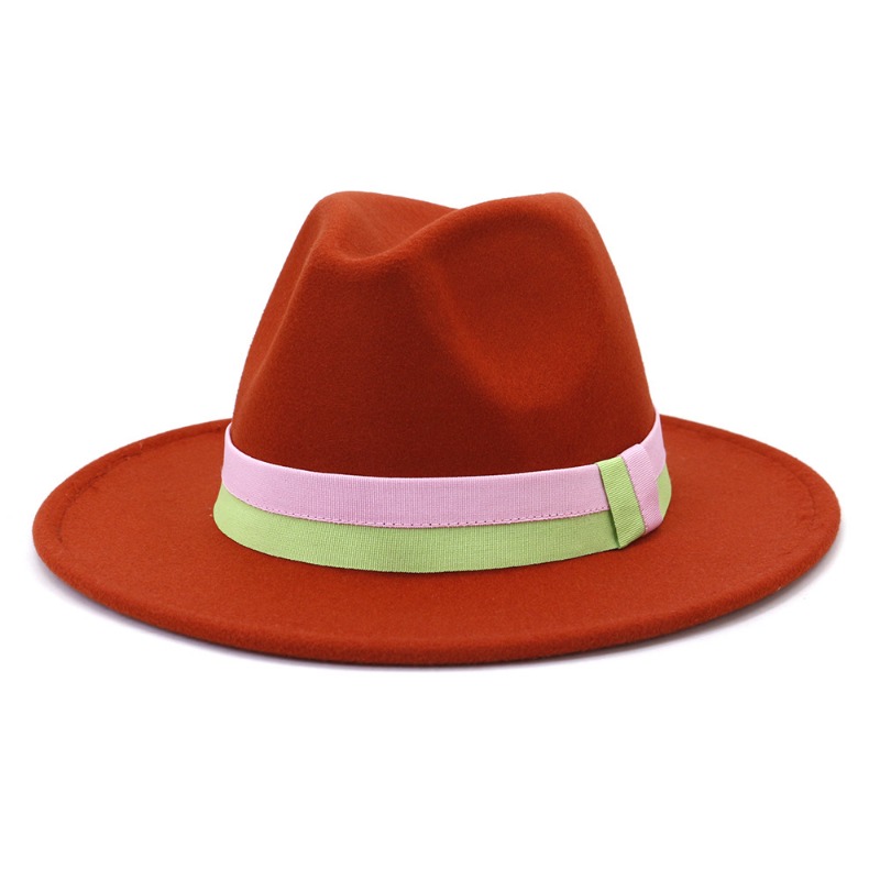 Unisex Autumn Winter New Wide  - Fedora Hat Wool recension och pris