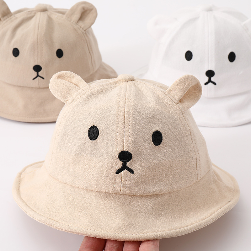 Cute Bear Baby Bucket Hat With - Bucket Hat Cotton recension och pris