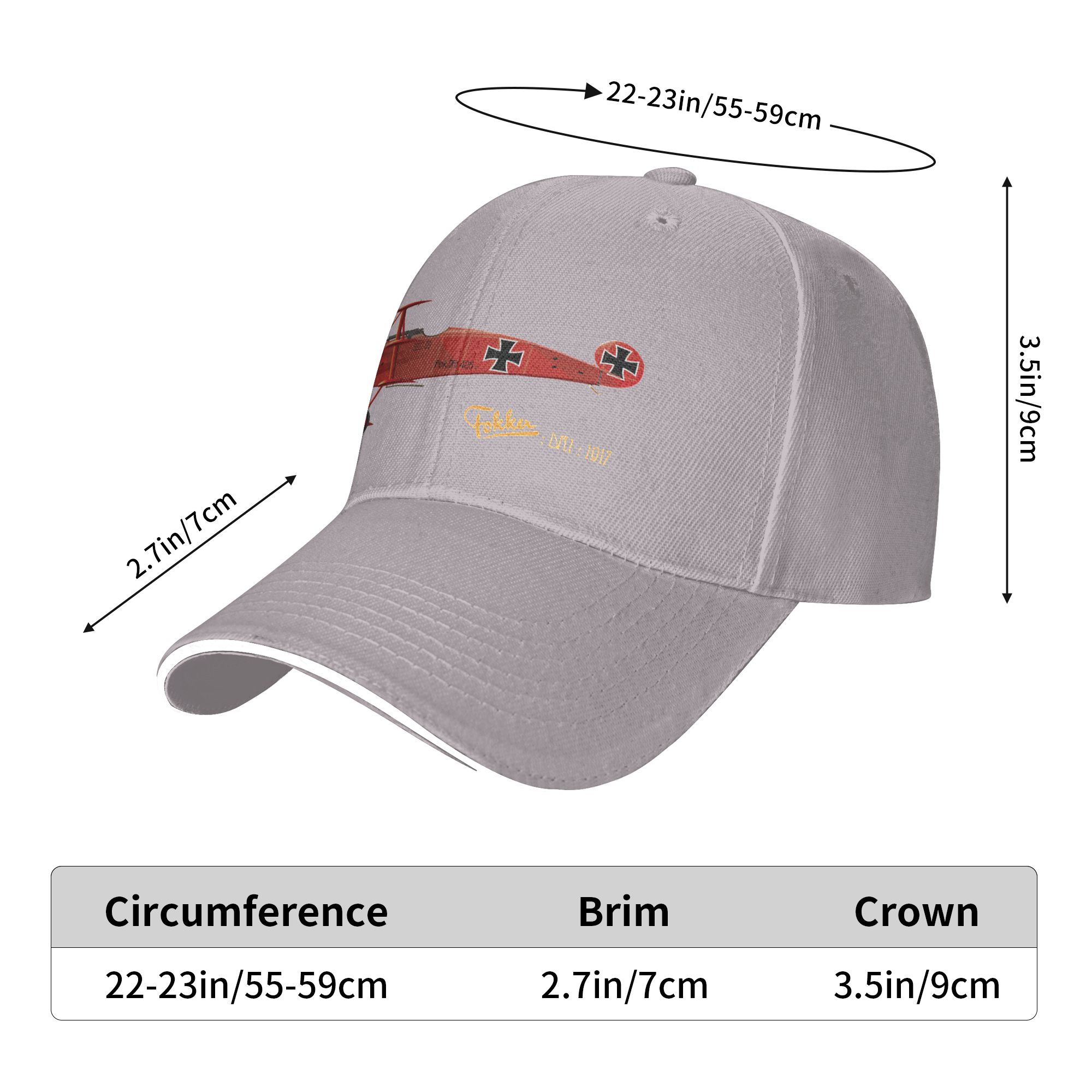 Fashion Fokker DR 1 - 1917  Cu - Baseball Cap Structured recension och pris
