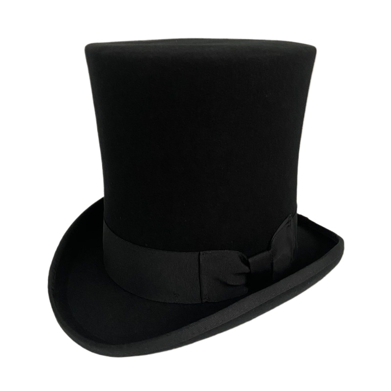 Black Wool Felt Top Hat Men's  - Fedora Hat Wool recension och pris