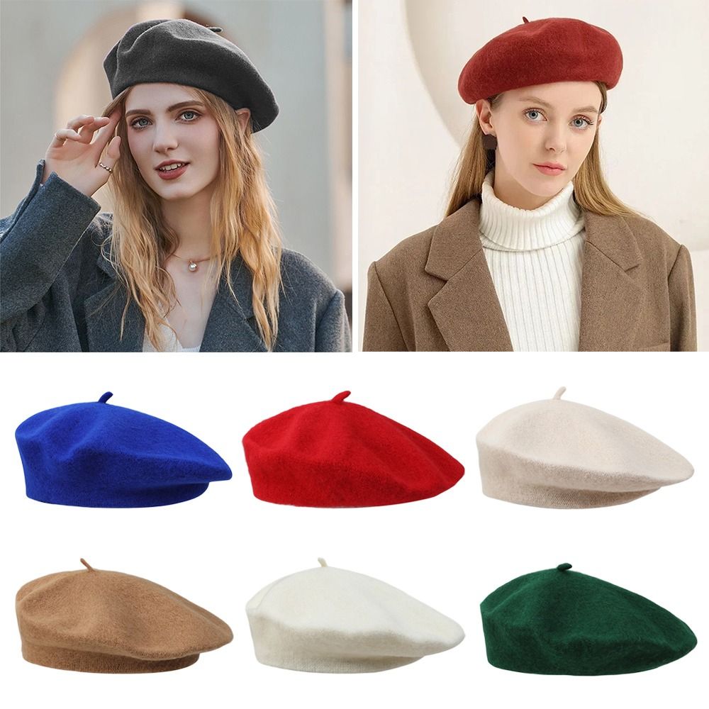New Unisex Uniform Cap Men Wom - Beret French Wool recension och pris